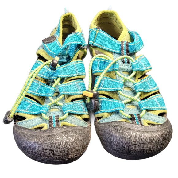 Keen Newport H2 Waterproof Hiking Sandals Blue/ Green Youth Size 3 - 1006545 - Picture 5 of 9